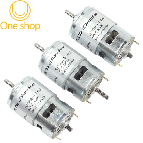 Động Cơ Motor 775 loại Zin 12-24V có Bạc đỡ ( Made in Taiwan )