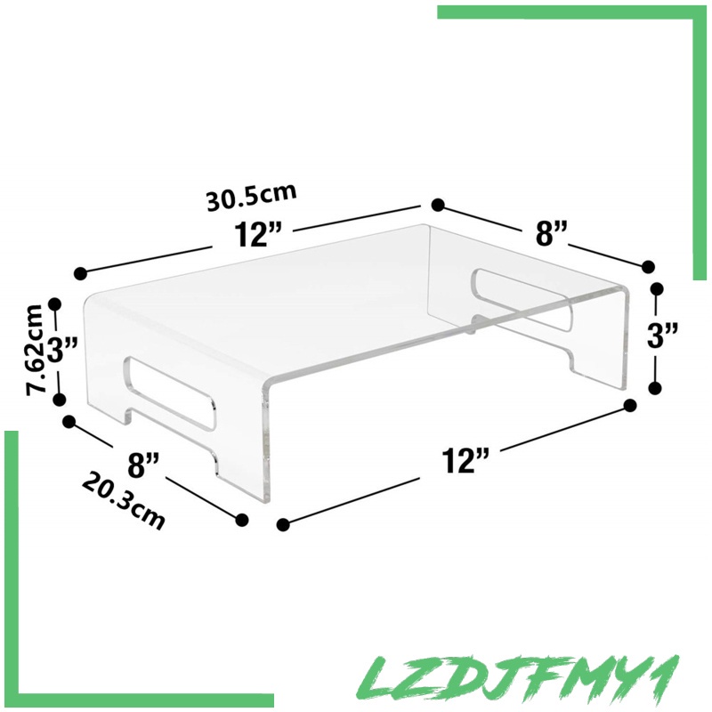 [giá giới hạn] Clear Monitor Stand Platform Laptop Printer Riser Bed Tray Home Office
