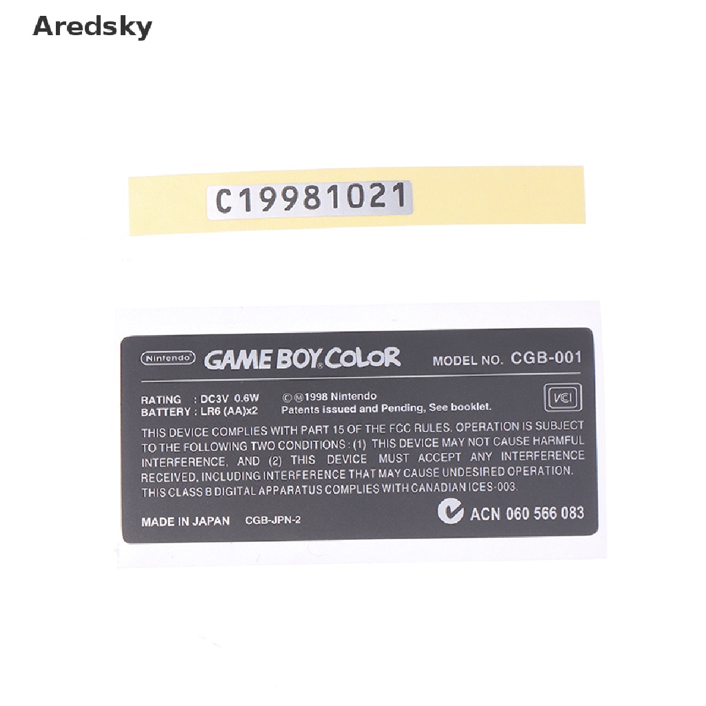 1 Miếng Dán Lưng Máy Chơi Game GBC Thay Thế Tiện Dụng