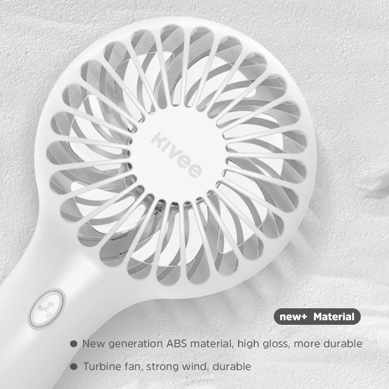 [Mã khuyến mãi KIVE20215 Giảm 15% toàn cửa hàng]KIVEE FA03 Multicolor  Quạt mini cầm tay  có pin sạc 3 cấp độ gió | BigBuy360 - bigbuy360.vn