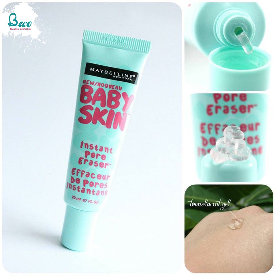 [Mỹ Phẩm Xách Tay]  Kem Lót Maybelline Baby Skin Primer - Kiềm Dầu Che Khít Lỗ Chân Lông  - Phụ Nữ Làm Đẹp