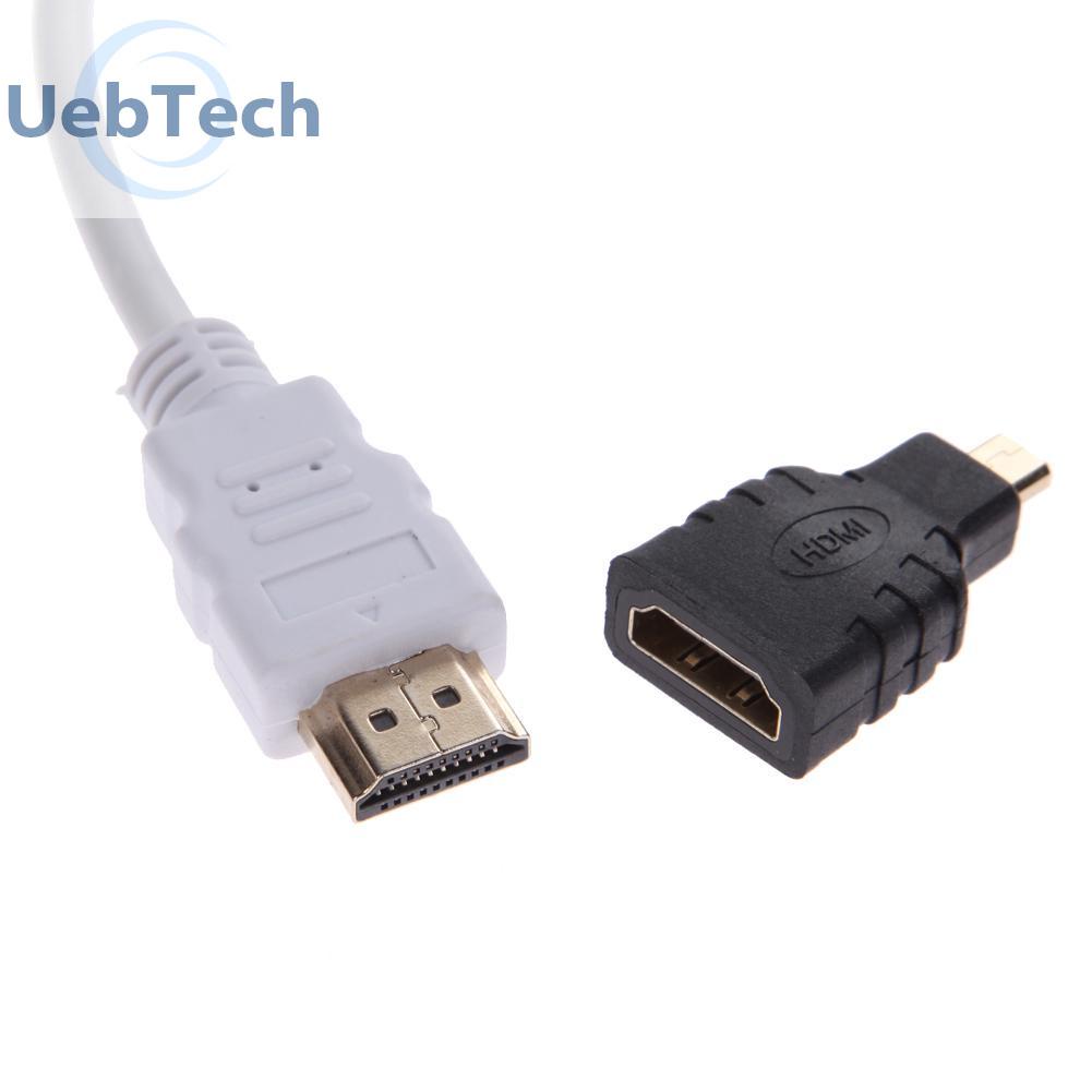 Uebtech 1080P Micro HDMI-compatible / Mini HDMI-compatible / HDMI-compatible to VGA Converter Adapter with Audio