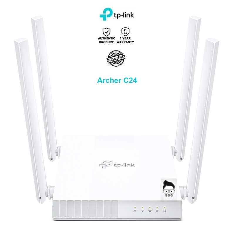Phát Wifi TP-Link Archer C24 AC750 4 anten