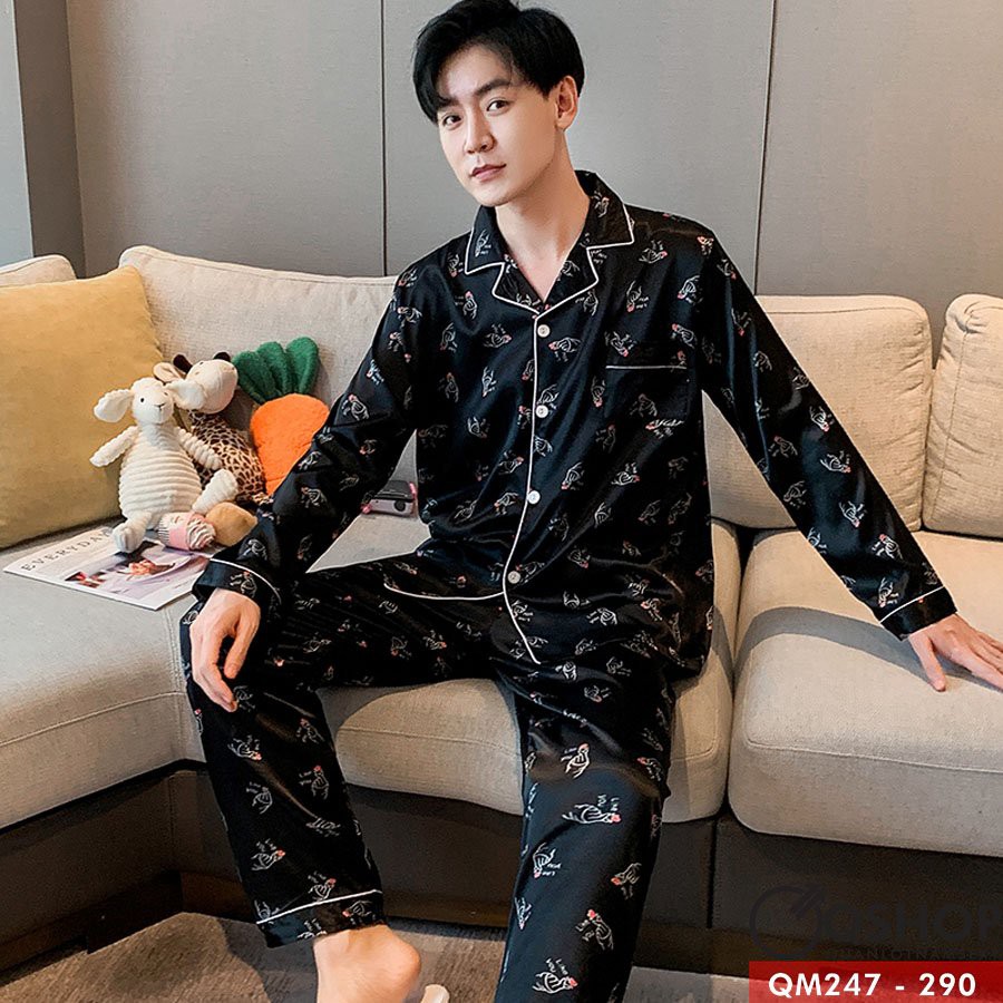 BỘ ĐỒ PIJAMA NAM BỘ MẶC NHÀ MẶC NGỦ NAM QSHOP QM247