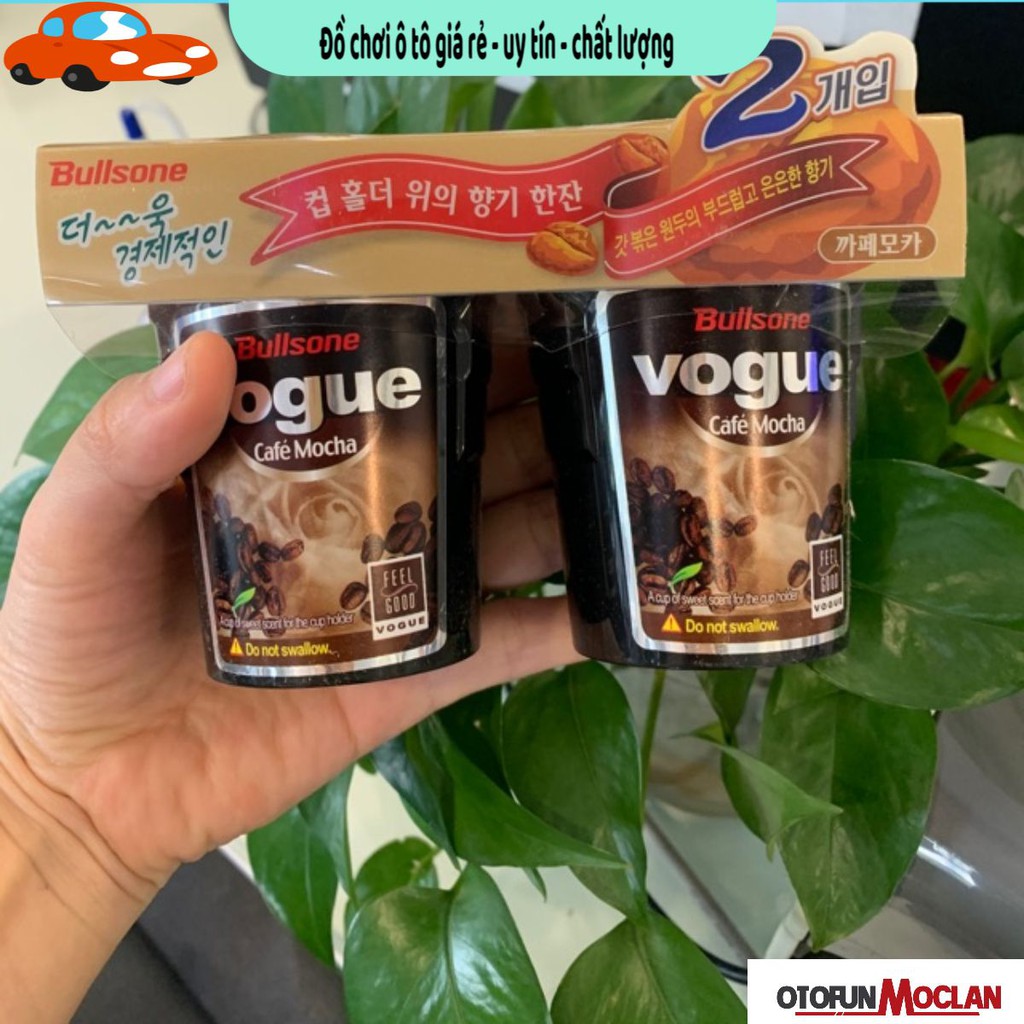 [hàng chuẩn] bộ 2 cốc sáp cafe mocha - sáp cafe trên xe hơi - nước hoa ô tô mùi cực thơm không gây hắc khó chịu