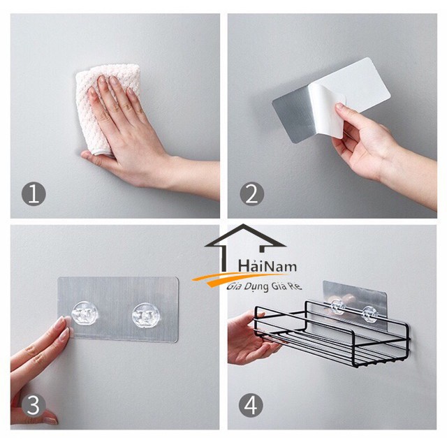 {SALE} Kệ sắt vuông dán tường đa năng tiện dụng