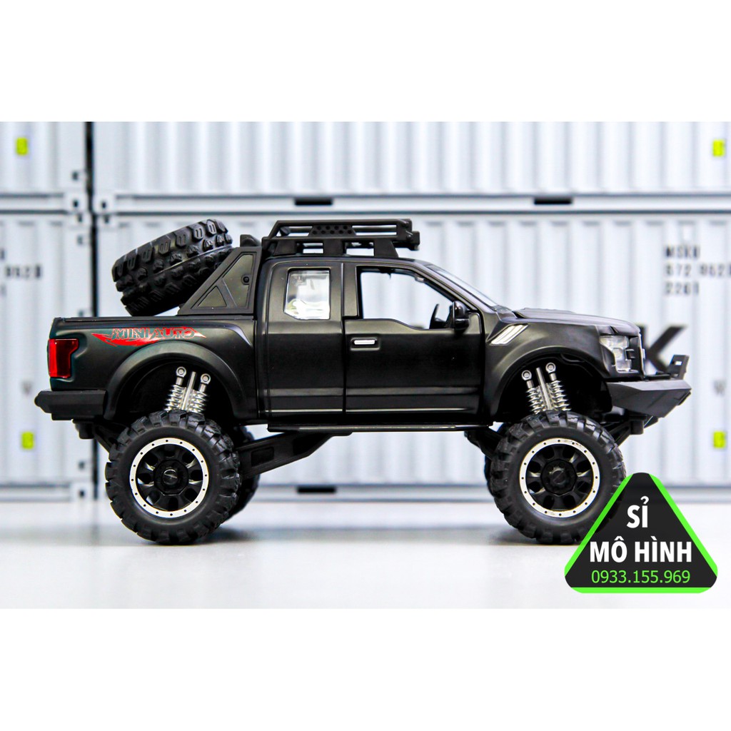 [ Sỉ Mô Hình ] Mô hình xe Ford F150 Raptor Offroad 1:32 Đen