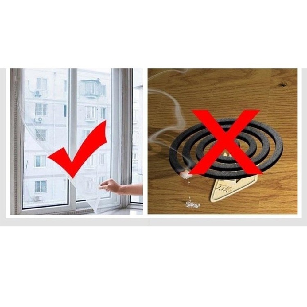 Cửa Lưới Chắn Muỗi Cửa Sổ Thông Minh - Tấm Rèm Vải Màn Chống Ngăn Côn Trùng Ruồi Bọ