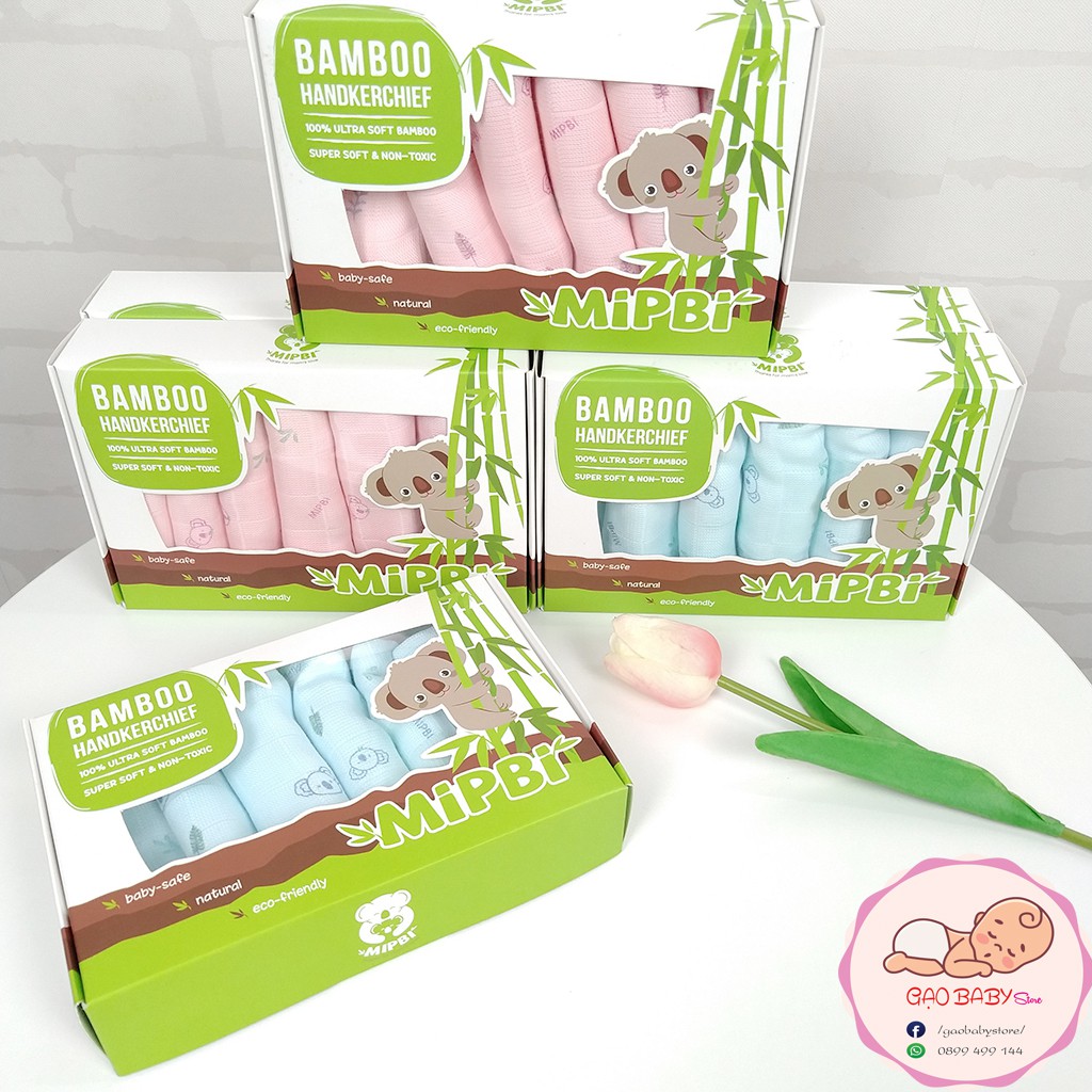 Khăn sữa 100% sợi tre Mipbi