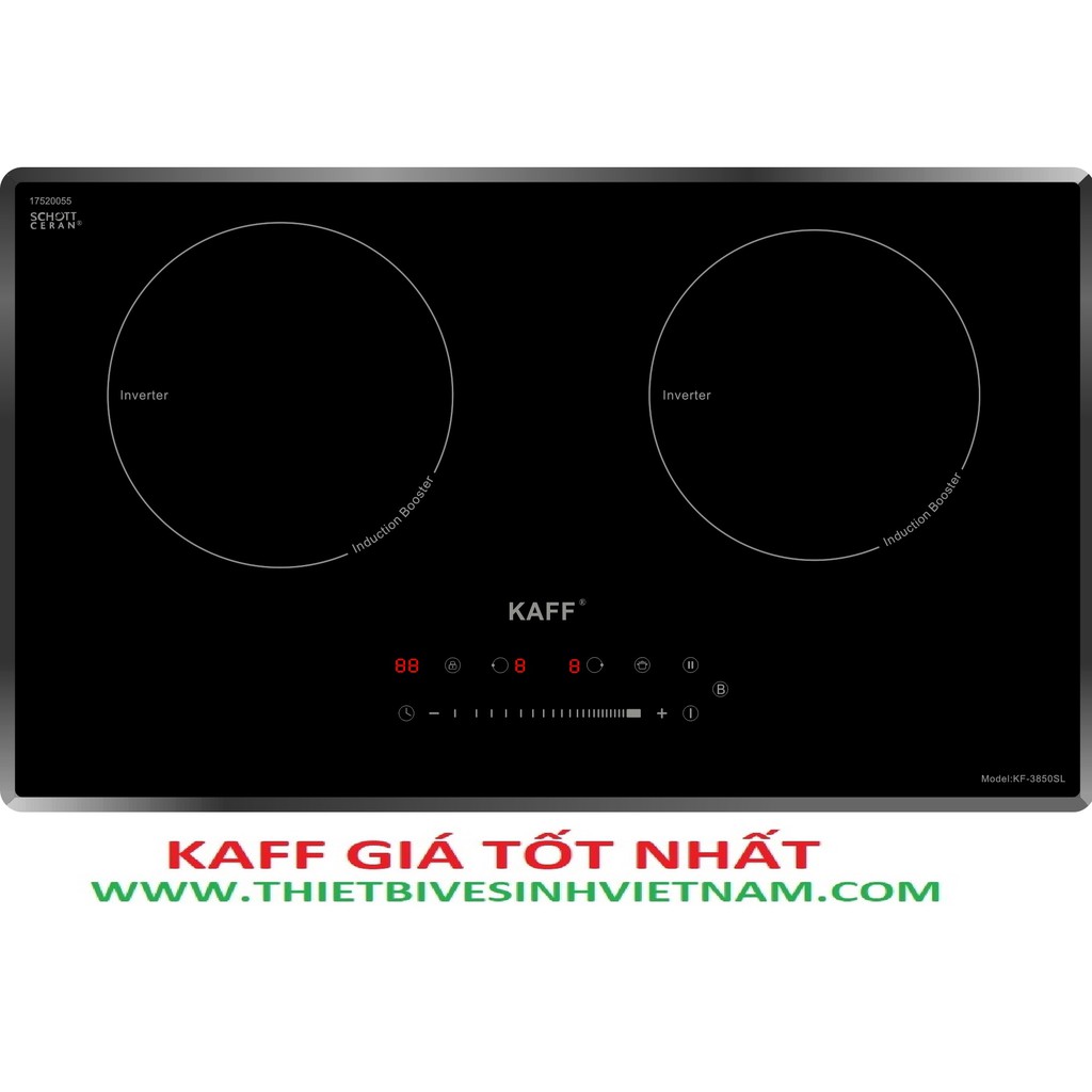 BẾP TỪ KAFF KF-3850SL, BẾP TỪ ĐÔI, CHÍNH HÃNG