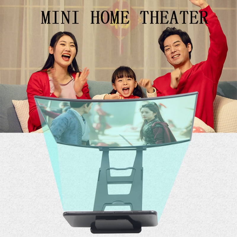 Giá Đỡ Phóng To Màn Hình Cong 14 Inch Trong Suốt Có Thể Gập Lại Cho Điện Thoại