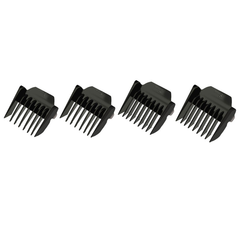 [Hàng mới về] 4 đầu lược thay thế cho tông đơ philips 3mm 5mm 7mm 9mm đen