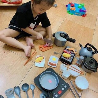 36 MÓN- BỘ ĐỒ CHƠI NẤU ĂN cho bé gái – Bộ đồ chơi Nhà Bếp