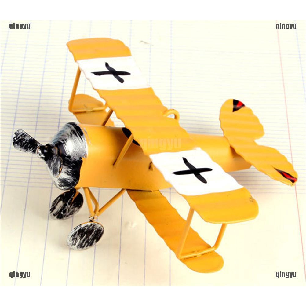 Mô hình máy bay kim loại mini phong cách vintage