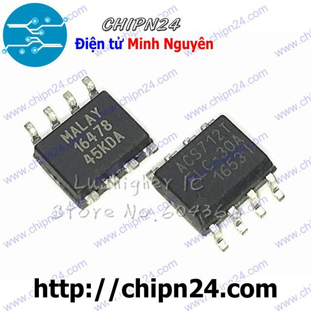 [1 CON] IC ACS712-30A SOP-8 (SMD Dán) (ACS712 IC Cảm Biến Dòng 30A)