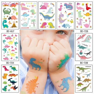 (Hàng Mới Về) Hình Xăm Dán Khủng Long Chống Nước Tạm Thời Cho Trẻ Em