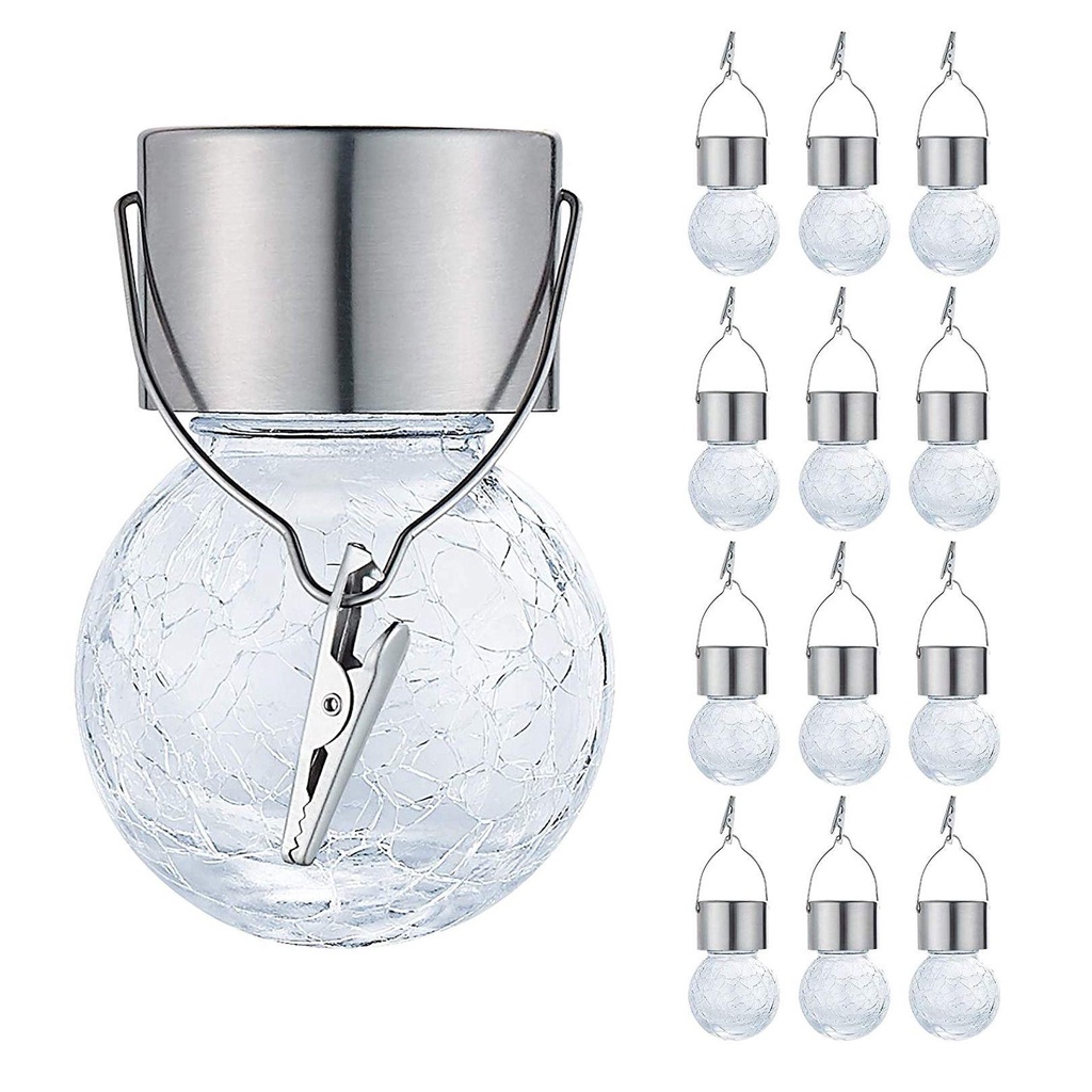 PINEVN Đèn Treo Trần Nhà Bằng Thép Không Gỉ Nhiều Màu Sắc Sử Dụng Năng Lượng Mặt Trời