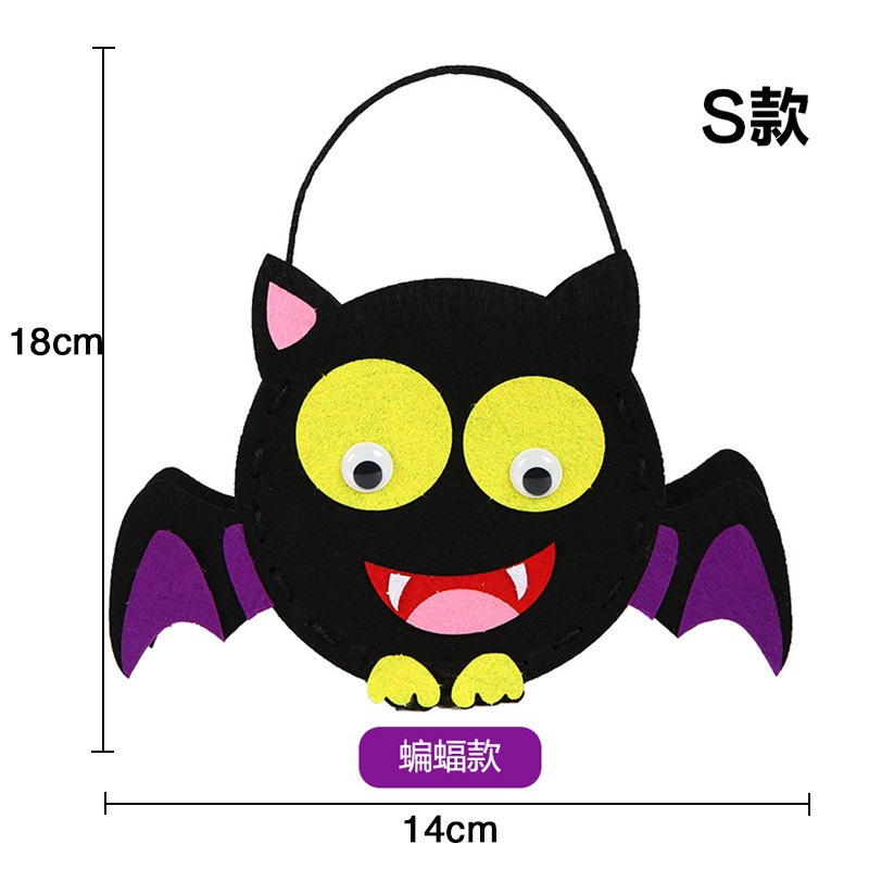 Túi kẹo DIY Halloween bé tự làm, túi quà tặng DIY trang trí Halloween cho trẻ em.