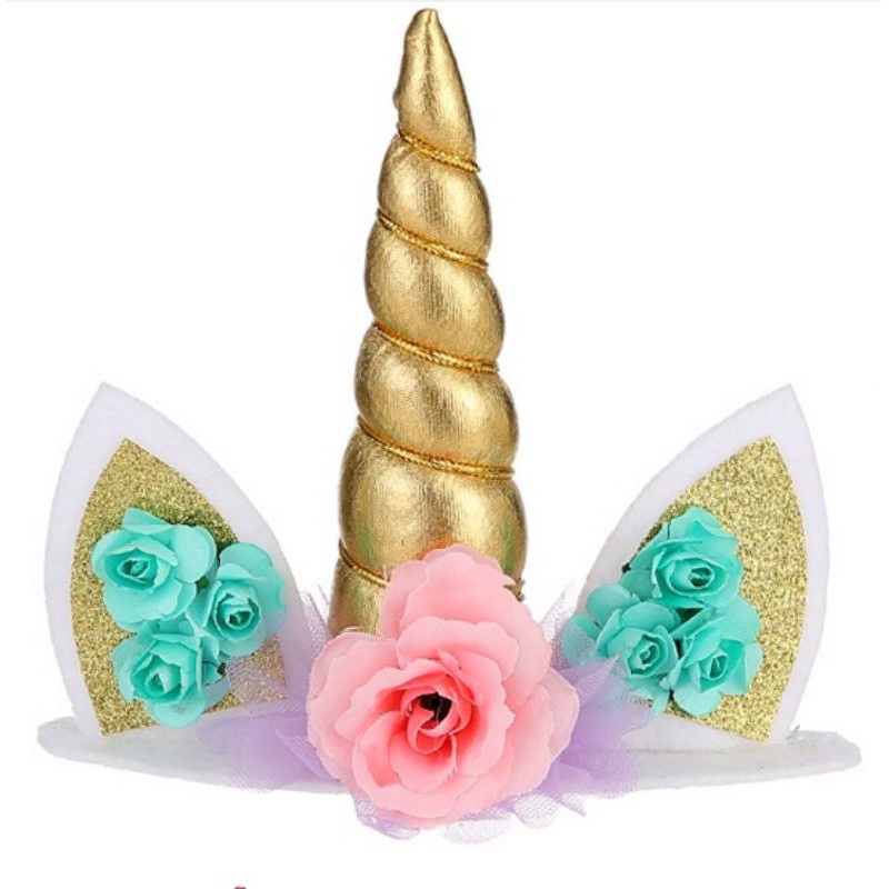 Phụ Kiện Trang Trí Bánh Kem Hình Kỳ Lân 3D Xinh Xắn