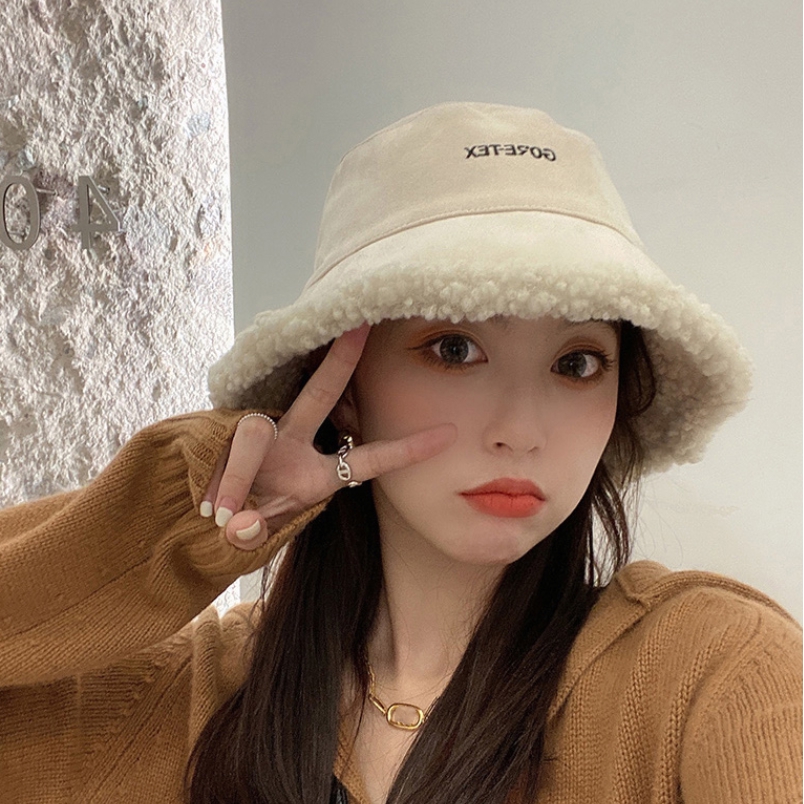 Nón Tai Bèo Giả Lông Cừu Hai Mặt Thời Trang Nhật Hàn Dễ Phối Đồ Cho Nữ