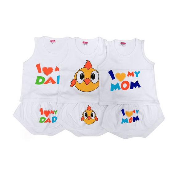 Bộ Thun Ba Lỗ Sip Trắng Nanio (S1-S6)(4-14kg)