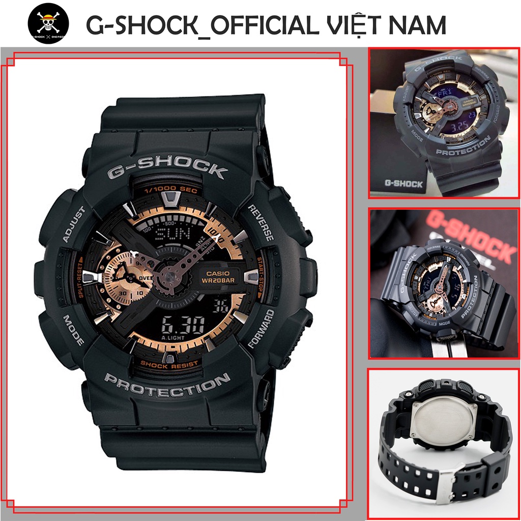 Đồng Hồ Nam Nữ GA-110RG-1A Full Phụ Kiện Chống Shock Chống Nước , Đồng Hồ Thông Minh Autolight