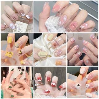 YUKEHUI móng tay giả móng giả móng tay mống tay giả bộ 24 móng tay giả sét 24 móng tay giả keo Dụng cụ  Phụ kiện Làm đẹp