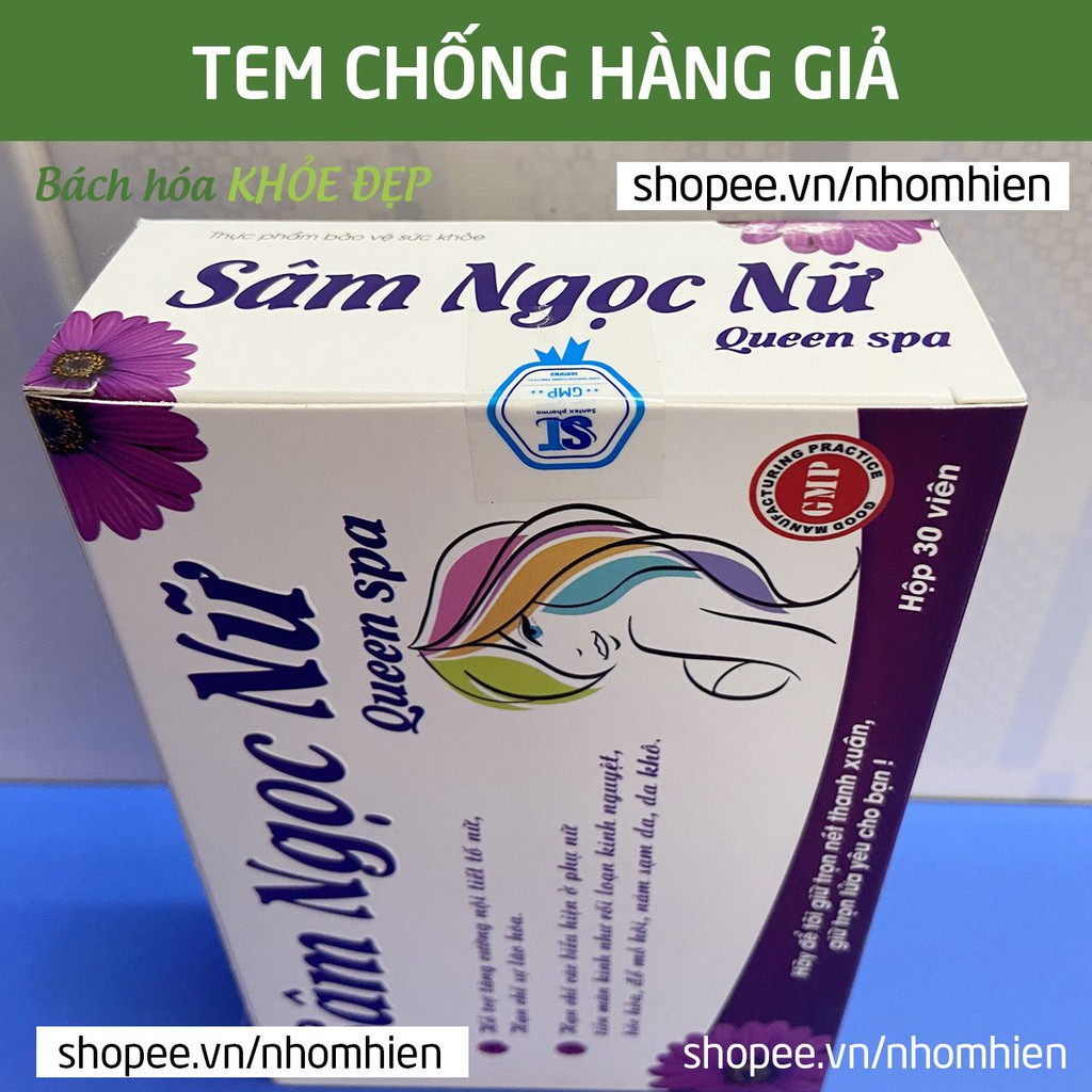 Viên uống Sâm Ngọc Nữ tăng nội tiết tố nữ, giảm nám sạm da, tăng sinh lý nữ - Vỉ 30 viên | BigBuy360 - bigbuy360.vn