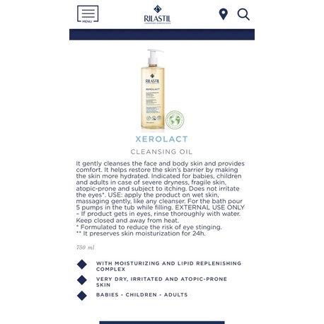 Dầu tẩy trang Rilastil