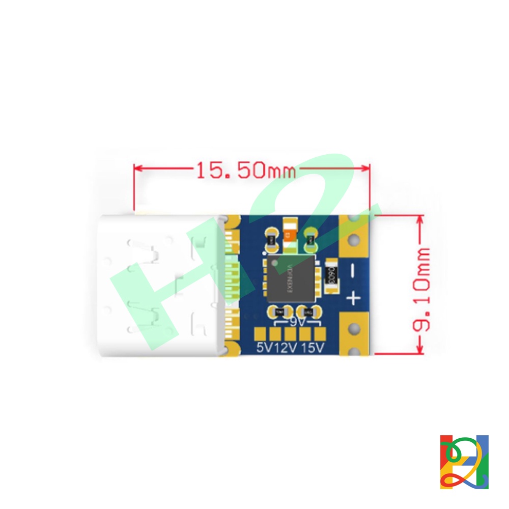Mạch PD, QC Type-C cấp nguồn 5V, 9V, 12V, 15V, 20V 5A đầu chuyển đổi nguồn DC từ sạc điện thoại hỗ trợ PD, QC2.0 QC3.0