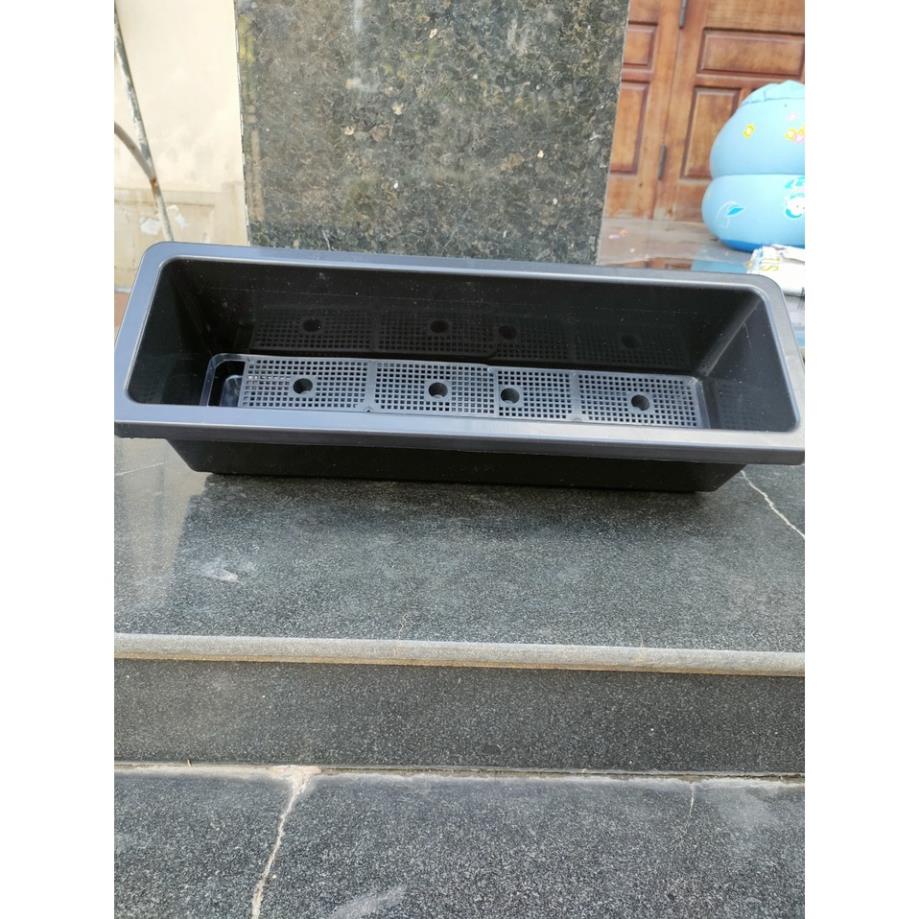 combo 10 chậu nhựa dài thông minh size 48x20x16cm