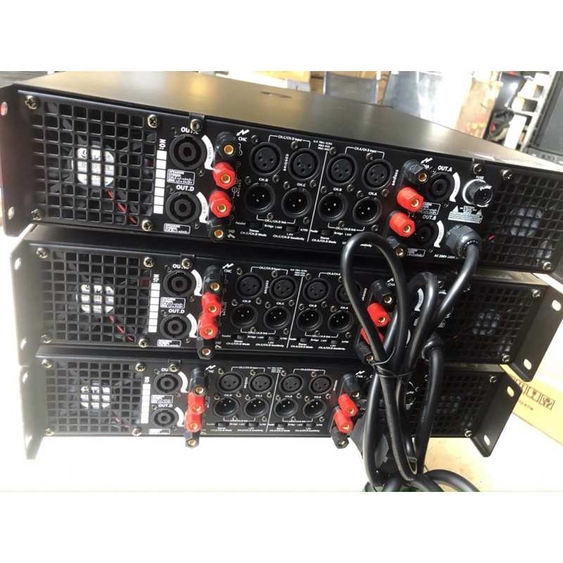 Cục đẩy công suất Kenwood 4 kênh 4.1200L PC - Hàng nhập khẩu nguyên con, 80 sò đại, tăng phô xuyến - Gia Khang Shop