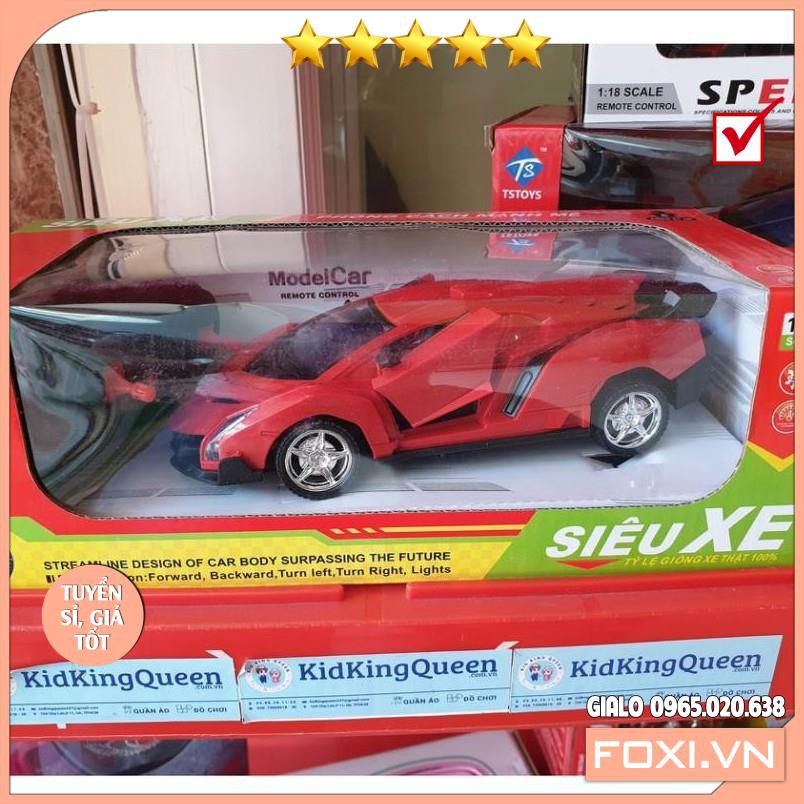 Xe đồ chơi ô tô điều khiển từ xa tỷ lệ 1/20, siêu xe đua, xe mô hình siêu tốc độ mở mui có cánh-cao cấp