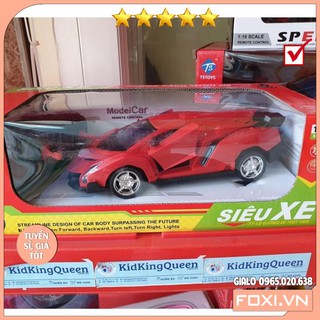 Xe đồ chơi ô tô điều khiển từ xa tỷ lệ 1/20, siêu xe đua, xe mô hình siêu tốc độ mở mui có cánh-cao cấp