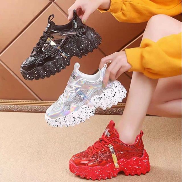 Giày thể thao sneaker nữ kim tuyến óng ánh mới nhất