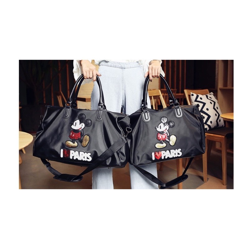 Túi Xách Du Lịch Chống Thấm Nước In Hình Chuột Mickey