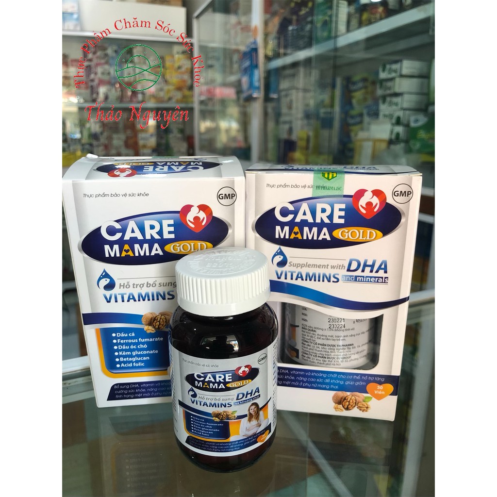 CACE MAMA GOLD bổ sung DHA, vitamin, sắt và các khoáng chất cần thiết cho phụ nữ mang thai