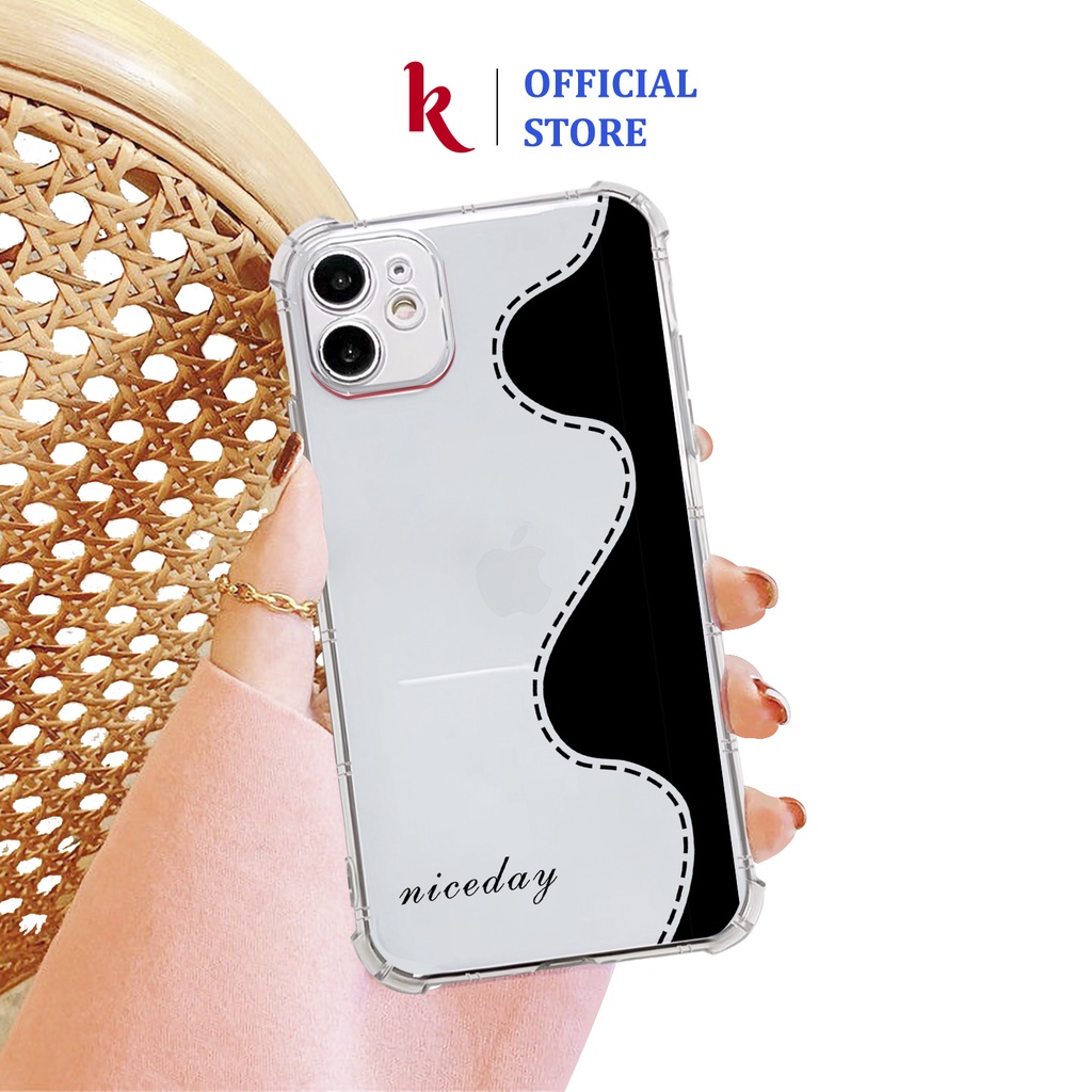 Ốp lưng iphone Nice day viền vuông chống sốc case 14plus 14 pro max 13 12 promax 11 mini 6 6s 7 8 plus x xr xs Se