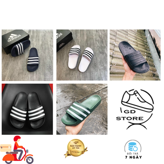 [❌ Full Box + Bill ]⛔️ Dép nam ⭐️ Dép das 3 sọc  đúc nguyên khối siêu nhẹ, dép unisex quai ngang đẹp dáng thể thao chống