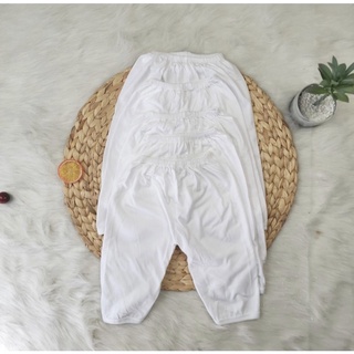 Set 5 Quần Dài Trắng Cho Bé Sơ Sinh Bossini