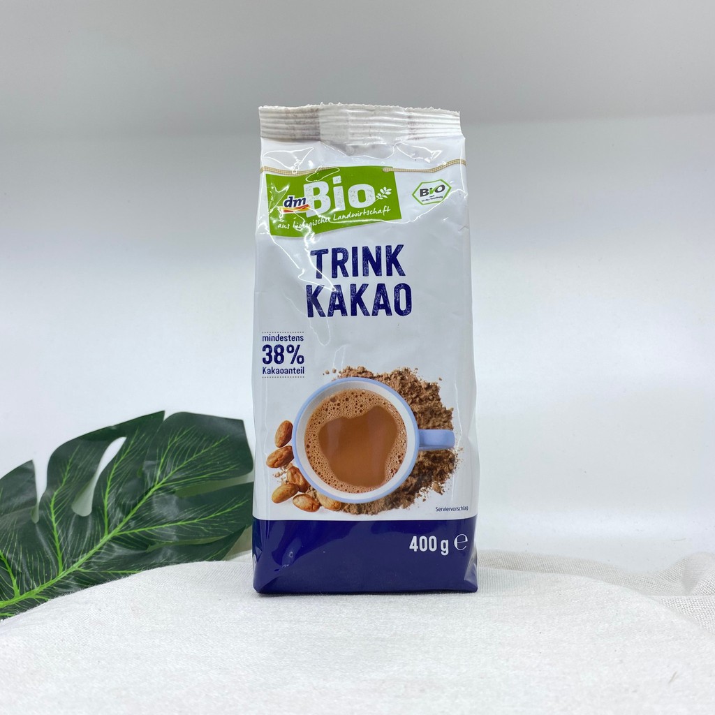 Bột Trink Kakao nguyên chất DmBio 400g- hàng chuẩn đức