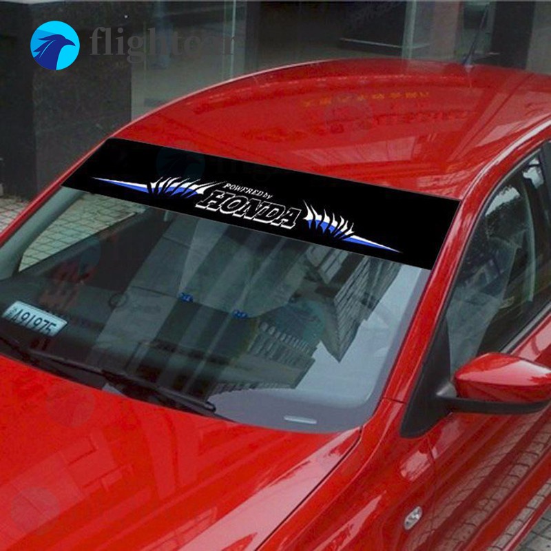 Miếng Dán Trang Trí Kính Chắn Gió Phía Trước Xe Hơi Bằng Vinyl Phản Quang Cho Honda City Fit Accord Civic