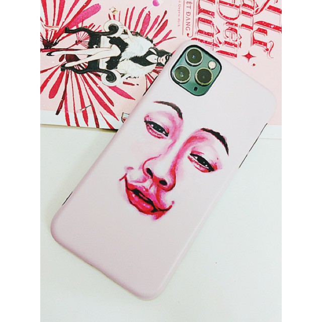 Ốp lưng iphone⚡ IDM chống bẩn nhám hình mặt người ⚡ Free ship full viền ip đến 11 pro max - Boss case