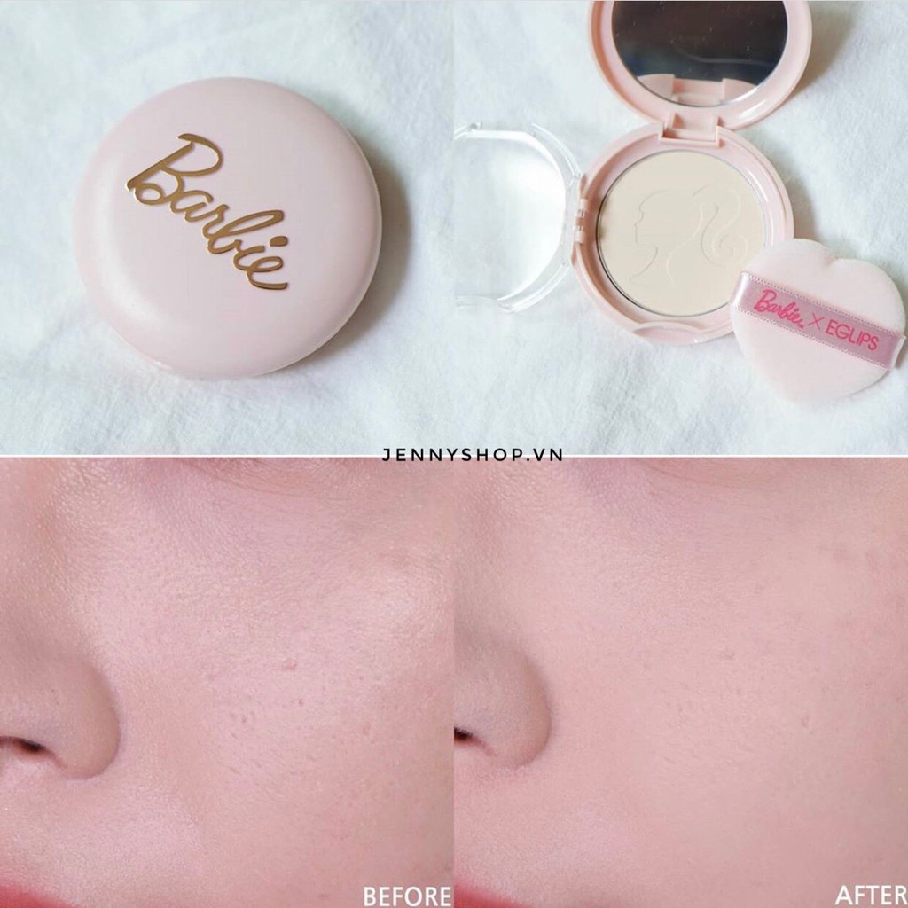 Phấn Phủ Nén Eglips x Barbie Blur Powder Pact