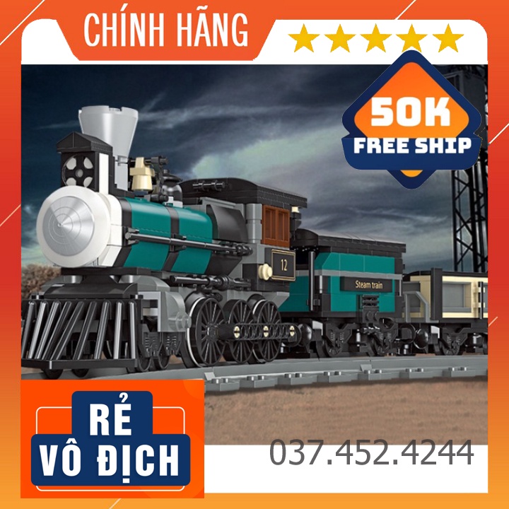 Đồ chơi xếp hìnhFreeshipLego tàu hơi nước JIE STAR