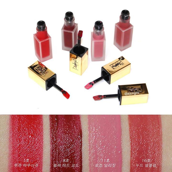 Son Kem YSL Tatouage Couture Matte Stain full size 6ml siêu đẹp , lì môi, son ysl tiệm son ruby