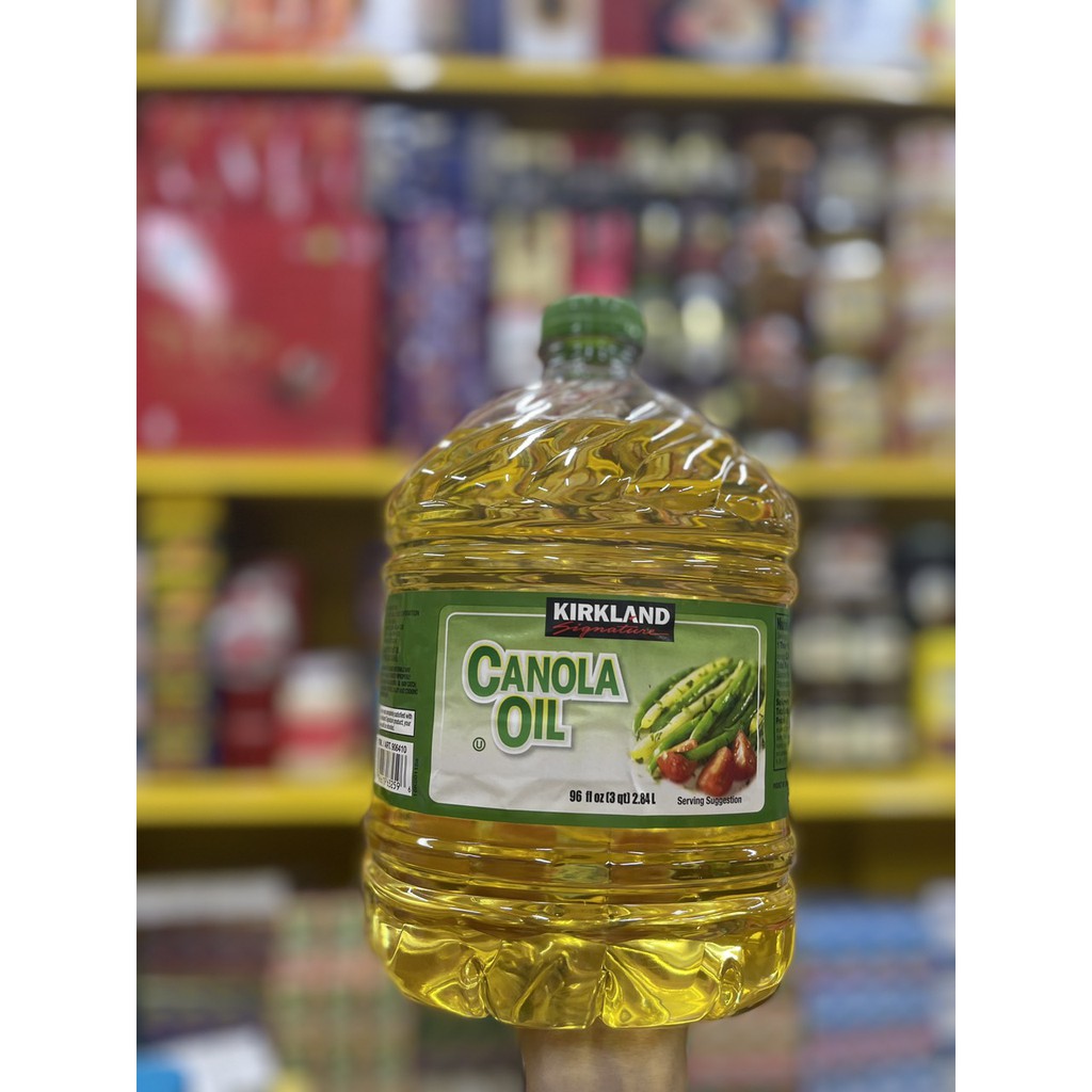 DẦU ĂN KIRKLAND SIGNATURE DẦU HẠT CẢI DẦU THỰC VẬT CANOLA VEGETABLE OIL 2.84L TỐT CHO SƯC KHỎE (CHUẨN COSTCO USA)