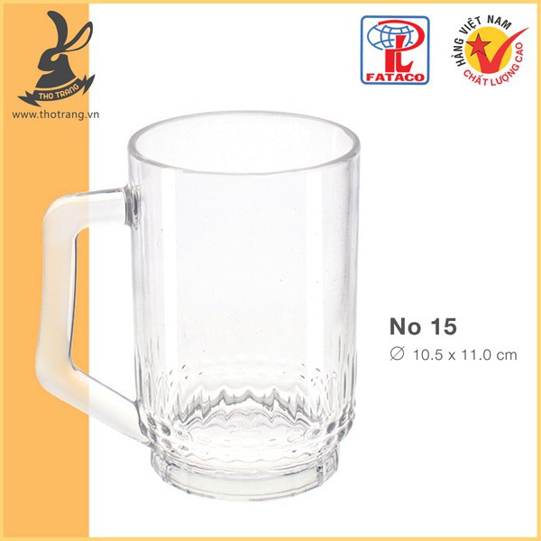 Ly Uống Bia No15 Nhựa Trong Acrylic Cao Cấp Fataco Việt Nam - Hot