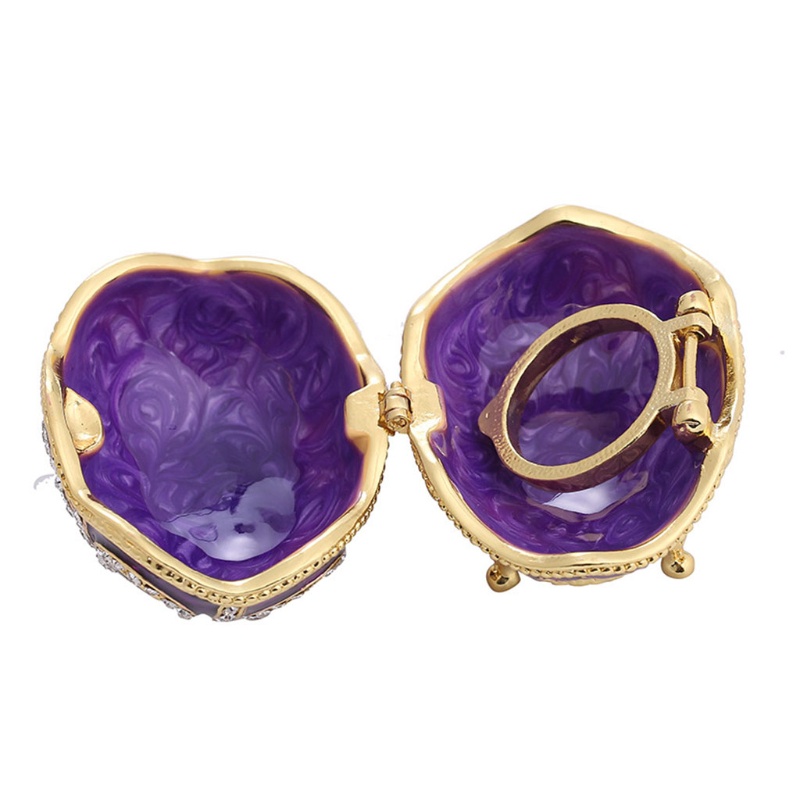 Flgo Giá Đỡ Nhẫn Tráng Men Đính Đá Lấp Lánh Độc Đáo Dùng Trang Trí