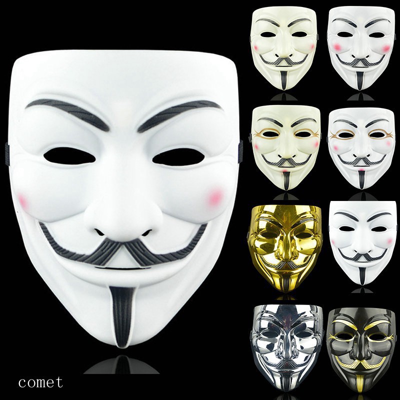 [20 MẪU HACKER-VÀNG BÓNG]-MẶT NẠ HACKER ANONYMOUS 2020 HÀNG du nhập loại ĐẸP dùng cho HÓA TRANG HALLOWEEN,TIỆC TÙNG